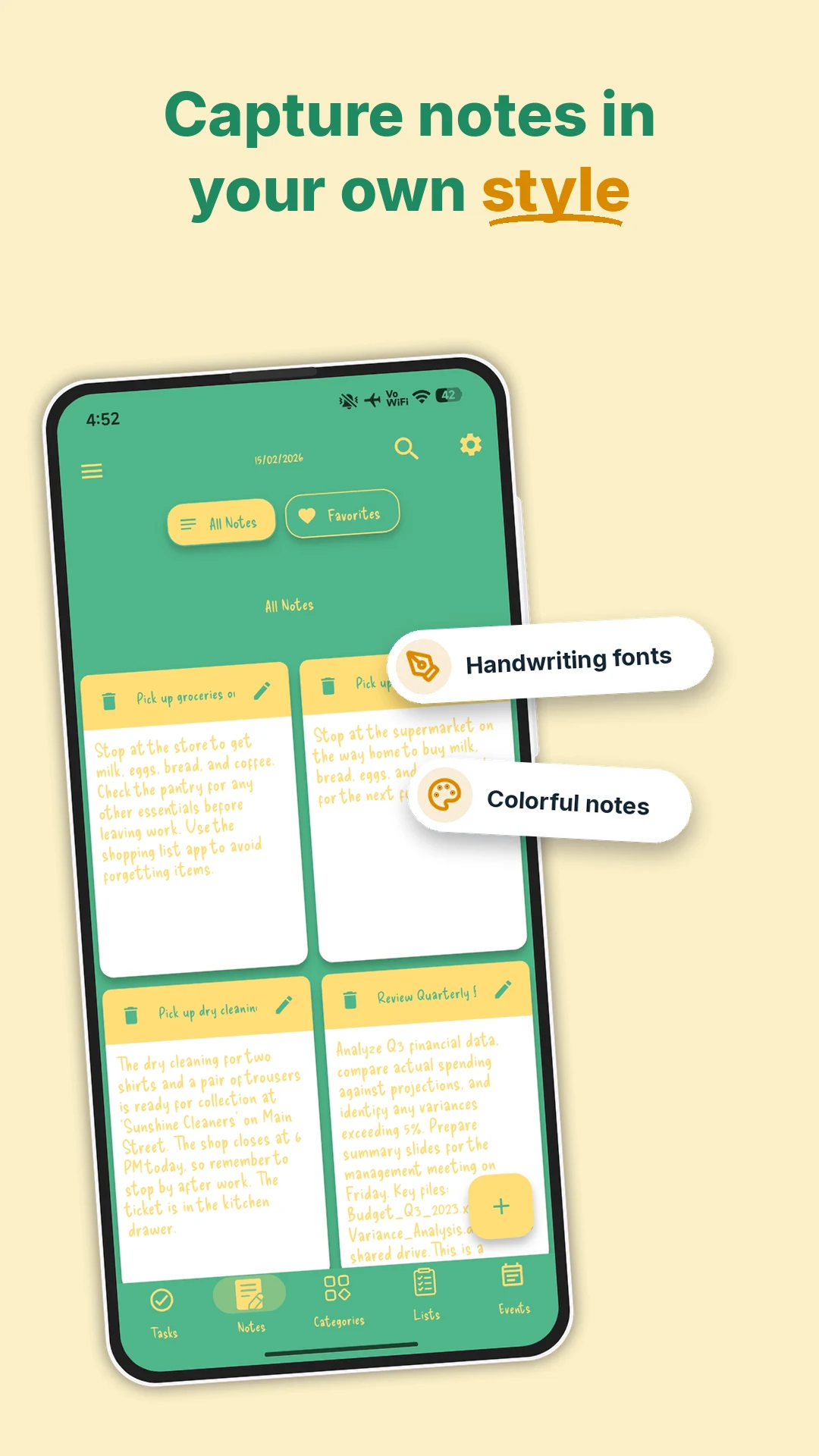 My Tasks: Lists and Schedules screenshot