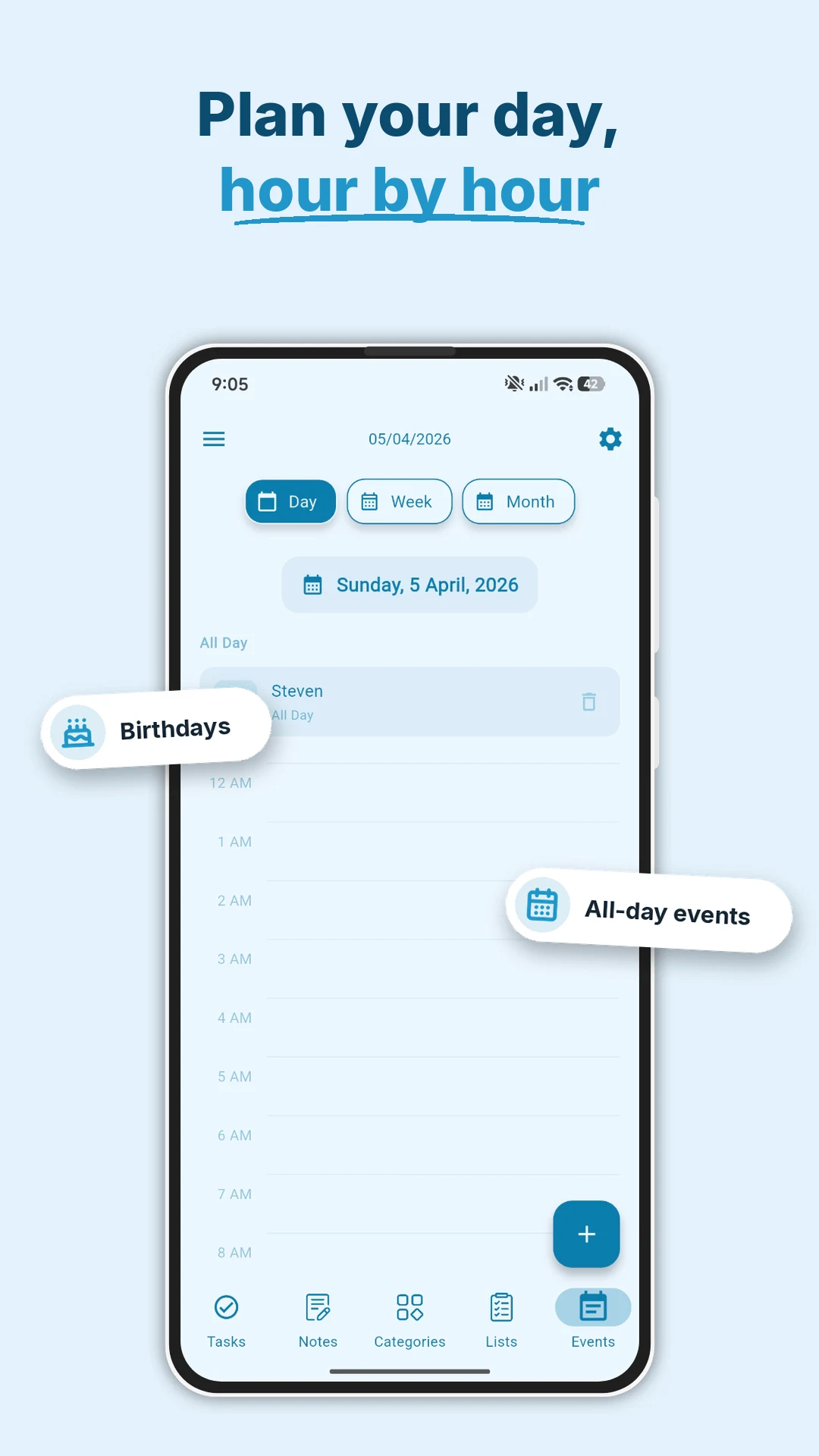 My Tasks: Lists and Schedules screenshot